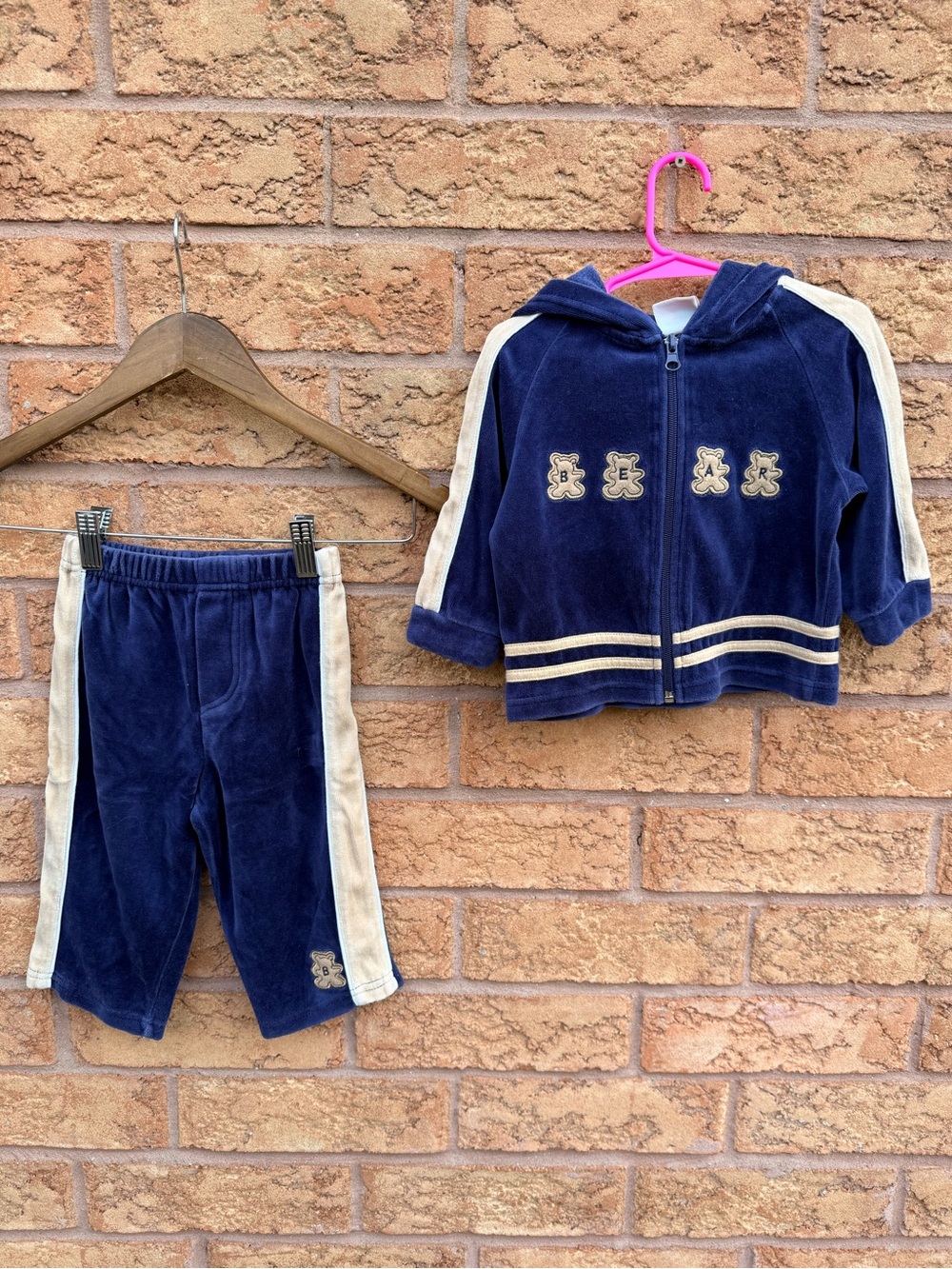 🌿4/$25 • Vintage Baby Togs Kidswear Velour Tracksuit